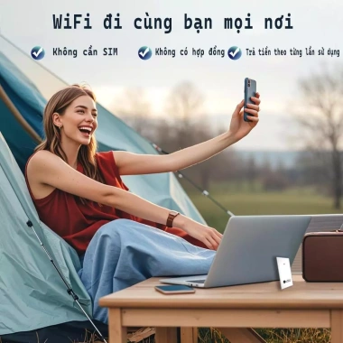 Bộ phát wifi 4G di động Mifi không cần SIM, công nghệ ESIM, pin 10.000mAh, gói tiết kiệm, chỉ 320.000 VND