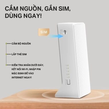 Bộ Phát Wifi 4G LTE Mercusys MB112-4G Không Dây, Chuẩn N, Tốc Độ 300Mbps, Giá ưu đãi 668k