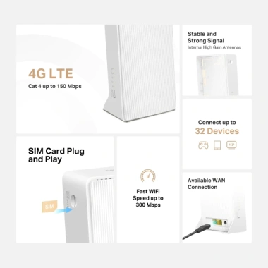 Bộ Phát Wifi 4G LTE Mercusys MB112-4G không dây, tốc độ 300Mbps, giá chỉ 662.368 VND 4