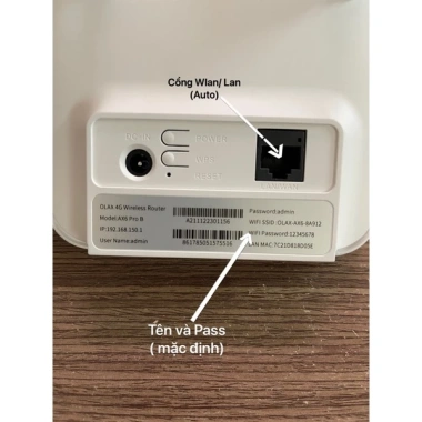 Bộ phát wifi 4G Olax Ax6 Pro cắm điện kèm pin sạc 12h - Giá chỉ 850.000đ