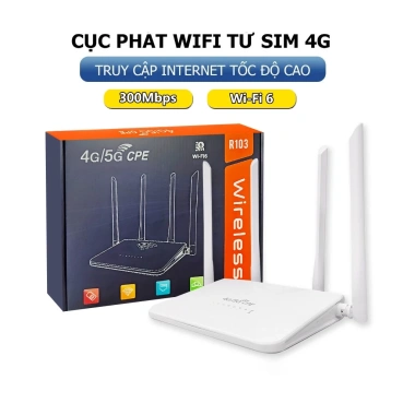 Bộ Phát Wifi 4G R103 BeeTech - Tốc độ 300Mbps, Wi-Fi nhanh cho khu vực không internet, giá 760.000₫ 2