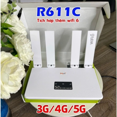 Bộ Phát Wifi 4G Siêu Khỏe R611C - Wifi 6, 4 Ăng Ten, Hoạt Động 24/24, Giá 529k