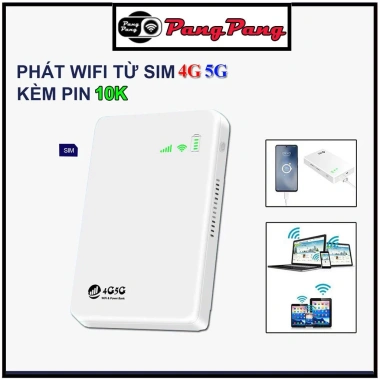 Bộ phát wifi 4G TP10.000 - Cục WiFi di động kiêm pin sạc dự phòng, giá ưu đãi 528.000₫