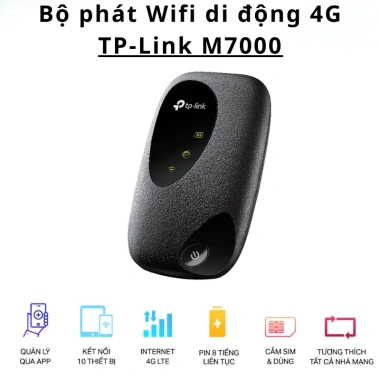 Bộ Phát Wifi 4G YooWifi M7.350 - Wifi Du Lịch Sim Chính Hãng, Giá 1.0 Triệu giảm 200k