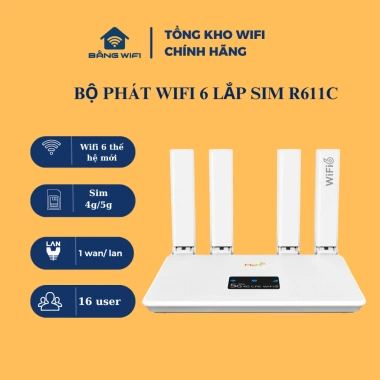 Bộ phát WiFi 6 4G R611C - Xuyên tường, dùng gia đình & ô tô, chỉ 502.000đ