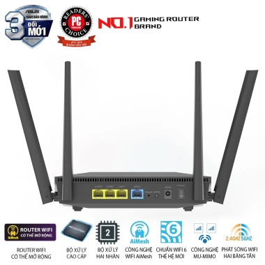 Bộ phát WiFi ASUS RT-AX52 WiFi 6 AX1.800 AI-Mesh - Giá ưu đãi 970.000 VND 5