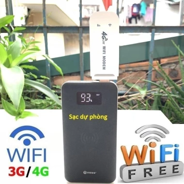 Bộ phát WiFi di động 3G/4G đa mạng, đổi IP nhanh, giá chỉ 186.200₫ - WiFi ổn định, dễ mang