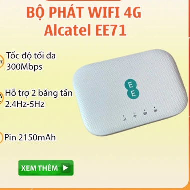 Bộ Phát Wifi Di Động 4G 2 băng tần 300Mbps, Pin 2.150mAh, 20 user - 880.000₫