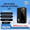 Bộ Phát Wifi Di Động 4G 8.000mAh - Sạc Dự Phòng Nhỏ Gọn, Kết Nối 300Mbps Trên Xe, Giá 399k