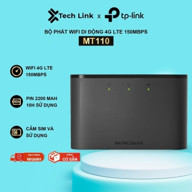 Bộ Phát Wifi Di Động Mercusys MT110 4G LTE 150Mbps Gia uu dai 690.000 VND