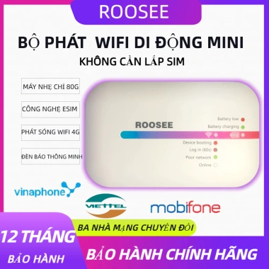 Bộ Phát Wifi Di Động Mini ROOSEE M600 - Không Cần SIM, Siêu Nhẹ 80g, Giá 499.000đ Bộ Phát Wifi Di Động Mini ROOSEE M600 - Không Cần SIM, Siêu Nhẹ 80g, Giá 499.000đ