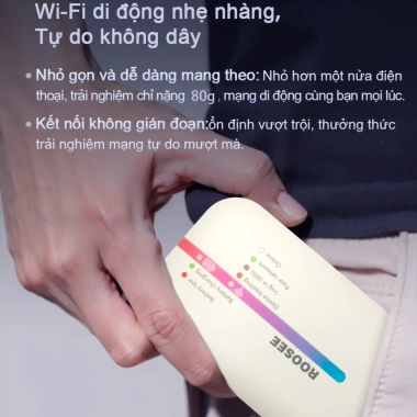 Bộ Phát Wifi Di Động ROOSEE M600 Mifi Cầm Tay Esim Dễ Mang Du Lịch Giá 499k 5