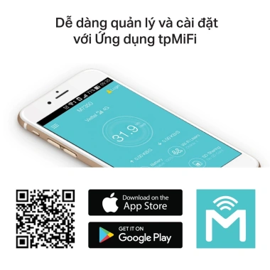 Bộ Phát Wifi Di Động TP-Link M7.350 3G/4G LTE Pin 8h Liên Tục - Giá 1.459.000₫ 7