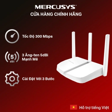 Bộ Phát Wifi Mercusys MW305R N 300Mbps Hỏa tốc Giá 289.000 VND Tiết kiệm 20%