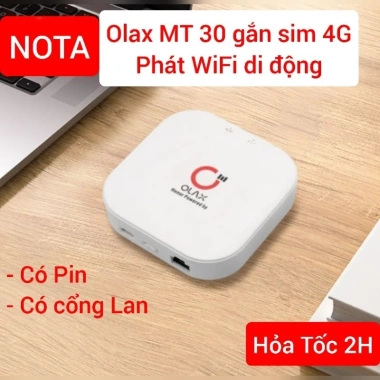 Bộ Phát Wifi Olax MT30 Sim 4G PIN TABWD MF980L MT10 cầm tay tiện lợi 645.000đ Bộ Phát Wifi Olax MT30 Sim 4G PIN TABWD MF980L MT10 cầm tay tiện lợi 645.000đ
