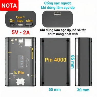 Bộ Phát Wifi Olax MT30 Sim 4G PIN TABWD MF980L MT10 cầm tay tiện lợi 645.000đ 3