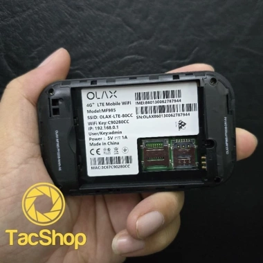 Bộ phát wifi sim 4G LTE Olax MF985 150Mbps WiFi 6, Pin 3.000mAh - Chính hãng, giảm còn 610.000₫ 5