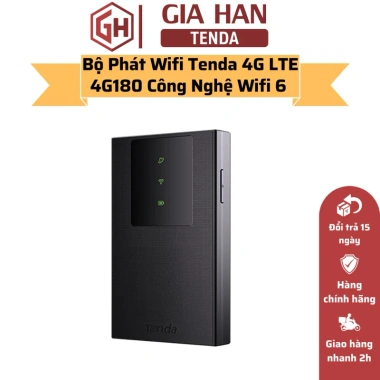 Bộ Phát Wifi Tenda 4G LTE 4G180 - Wifi 6 tốc độ cao, giảm giá 869.000 VND