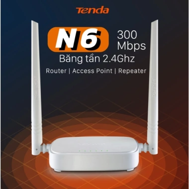 Bộ Phát WiFi Tenda N6 300Mbps Chuẩn N - Hàng Chính Hãng, Giá Ưu Đãi 309.000₫ 6