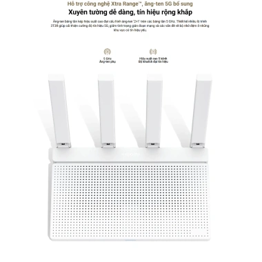 Bộ Phát Wifi Xiaomi Router AXT3.000 trắng - WiFi 6 tốc độ 3.000Mbps, phủ sóng rộng, BH 6 tháng, giảm giá 1.190.000 VND 7