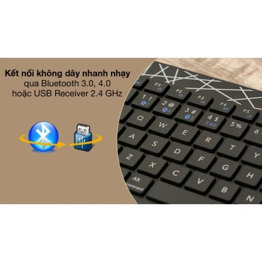 Bộ phím chuột không dây Rapoo 8.000M Multi‑mode Bluetooth + USB – Giá 399.000 VND 3 Bộ phím chuột không dây Rapoo 8.000M Multi‑mode Bluetooth + USB – Giá 399.000 VND 3