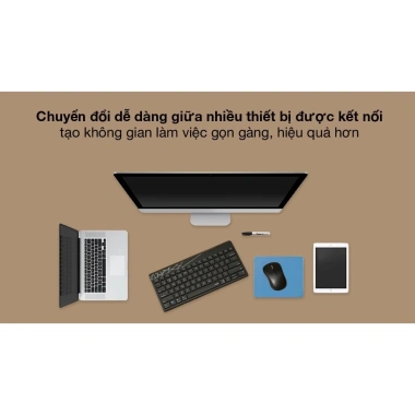 Bộ phím chuột không dây Rapoo 8.000M Multi‑mode Bluetooth + USB – Giá 399.000 VND