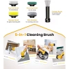 Bộ Phụ Kiện Bàn Chải Vệ Sinh Qimedo - Đầu Đa Năng Chống Nước, Pin 21V, Chuyển Đổi Nguồn 4