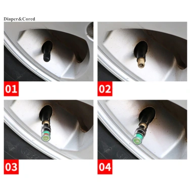 Bộ Phụ Kiện DIY Đồng Hồ Đo Áp Suất Lốp Xe Ô Tô - Cảnh Báo, Giám Sát Van Cảm Biến Ngoài 9