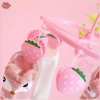 Bộ phụ kiện ký túc xá sinh viên N & X màu hồng dễ thương - dâu tây, móc treo quần áo hình trái tim, kẹp tất & kẹp đồ lót - Giá ưu đãi 54.560 VND 2