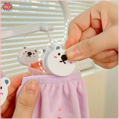 Bộ phụ kiện ký túc xá sinh viên N & X màu hồng dễ thương - dâu tây, móc treo quần áo hình trái tim, kẹp tất & kẹp đồ lót - Giá ưu đãi 54.560 VND