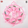 Bộ phụ kiện ký túc xá sinh viên N & X màu hồng dễ thương - dâu tây, móc treo quần áo hình trái tim, kẹp tất & kẹp đồ lót - Giá ưu đãi 54.560 VND 10