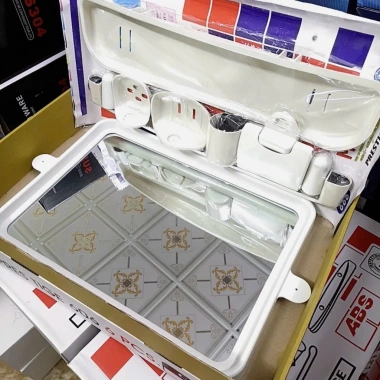 Bộ phụ kiện nhà tắm nhựa 6 món - Giá ưu đãi 40.000₫, tiết kiệm và tiện lợi 9