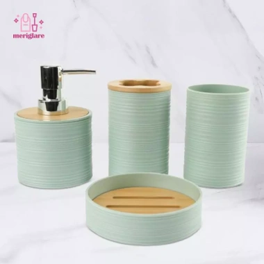Bộ Phụ Kiện Phòng Tắm Nhựa Đầy Đủ: Giá Đỡ Bàn Chải, Đĩa Xà Phòng, Trang Trí Gia Đình và Khách Sạn - Giá Ưu Đãi 2