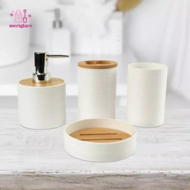 Bộ Phụ Kiện Phòng Tắm Nhựa Đầy Đủ: Giá Đỡ Bàn Chải, Đĩa Xà Phòng, Trang Trí Gia Đình và Khách Sạn - Giá Ưu Đãi 5