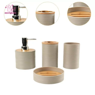 Bộ Phụ Kiện Phòng Tắm Nhựa Đầy Đủ: Giá Đỡ Bàn Chải, Đĩa Xà Phòng, Trang Trí Gia Đình và Khách Sạn - Giá Ưu Đãi 7