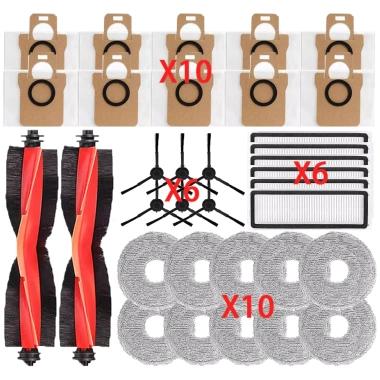 Bộ phụ kiện robot lau sàn Xiaomi X20 Pro, X20 Max, D102GL, D109GL – chổi chính, chổi cạnh, vải lọc giá ưu đãi 413.600₫ bảo hành 12 tháng