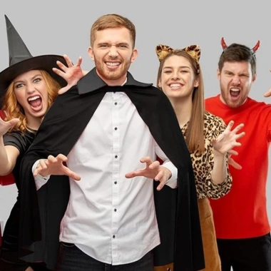 Bộ Phụ Kiện Trang Phục Phù Thủy Halloween Cosplay - Áo Khoác, Mũ cho Trẻ Em & Người Lớn, Giảm giá 102.492₫
