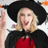 Bộ Phụ Kiện Trang Phục Phù Thủy Halloween Cosplay - Áo Khoác, Mũ cho Trẻ Em & Người Lớn, Giảm giá 102.492₫ 7