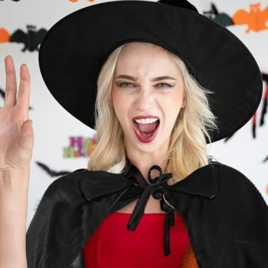 Bộ Phụ Kiện Trang Phục Phù Thủy Halloween Cosplay - Áo Khoác, Mũ cho Trẻ Em & Người Lớn, Giảm giá 102.492₫