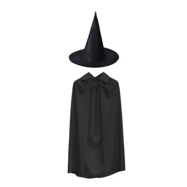 Bộ Phụ Kiện Trang Phục Phù Thủy Halloween Cosplay - Áo Khoác, Mũ cho Trẻ Em & Người Lớn, Giảm giá 102.492₫