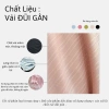 Bộ pijama bèo tiểu thư hồng tay dài quần dài vải đũi gân ren xinh CARY 83.000 2