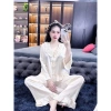 Bộ pijama bèo tròn 4 nơ nhỏ tay dài, quần dài túi, quần sâu freesize 40-80kg 165.000₫ 8