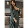 Bộ pijama dài tay caro cao cấp, áo quần túi, vải mềm mịn thoáng mát, 229.000 VND 4