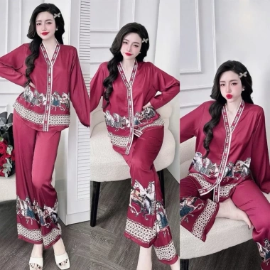 Bộ Pijama Dài Tay Nữ Bigsize AMAKA Lụa Latin Cao Cấp, Mềm Mại, Xinh Xắn - Giá 219k 2 Bộ Pijama Dài Tay Nữ Bigsize AMAKA Lụa Latin Cao Cấp, Mềm Mại, Xinh Xắn - Giá 219k 2