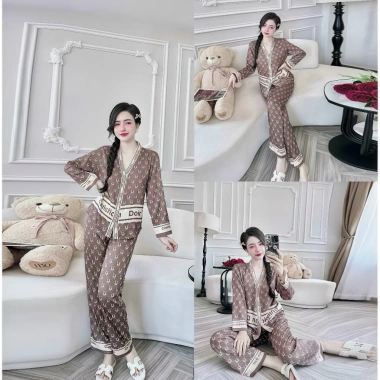 Bộ Pijama Dài Tay Nữ Bigsize AMAKA Lụa Latin Cao Cấp, Mềm Mại, Xinh Xắn - Giá 219k