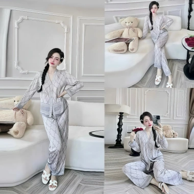 Bộ Pijama Dài Tay Nữ Bigsize AMAKA Lụa Latin Cao Cấp, Mềm Mại, Xinh Xắn - Giá 219k