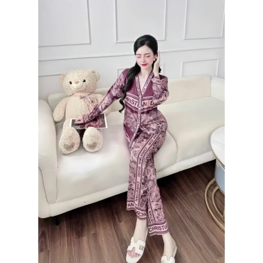 Bộ Pijama Dài Tay Nữ Bigsize AMAKA Lụa Latin Cao Cấp, Mềm Mại, Xinh Xắn - Giá 219k 10 Bộ Pijama Dài Tay Nữ Bigsize AMAKA Lụa Latin Cao Cấp, Mềm Mại, Xinh Xắn - Giá 219k 10