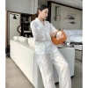 Bộ Pijama Lụa Gấm Tay Dài Quần Dài Giá ưu đãi 127.919 VND chất mềm thoáng mát phù hợp ngủ 8