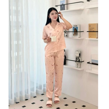 Bộ pijama lụa Latin cao cấp Zviet - Đồ mặc nhà mềm mịn, mát mẻ, họa tiết sang trọng, thanh lịch - Giá 239.000₫ 6
