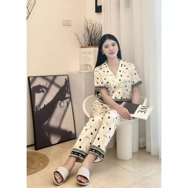Bộ pijama lụa Latin cao cấp Zviet - Đồ mặc nhà mềm mịn, mát mẻ, họa tiết sang trọng, thanh lịch - Giá 239.000₫ 7